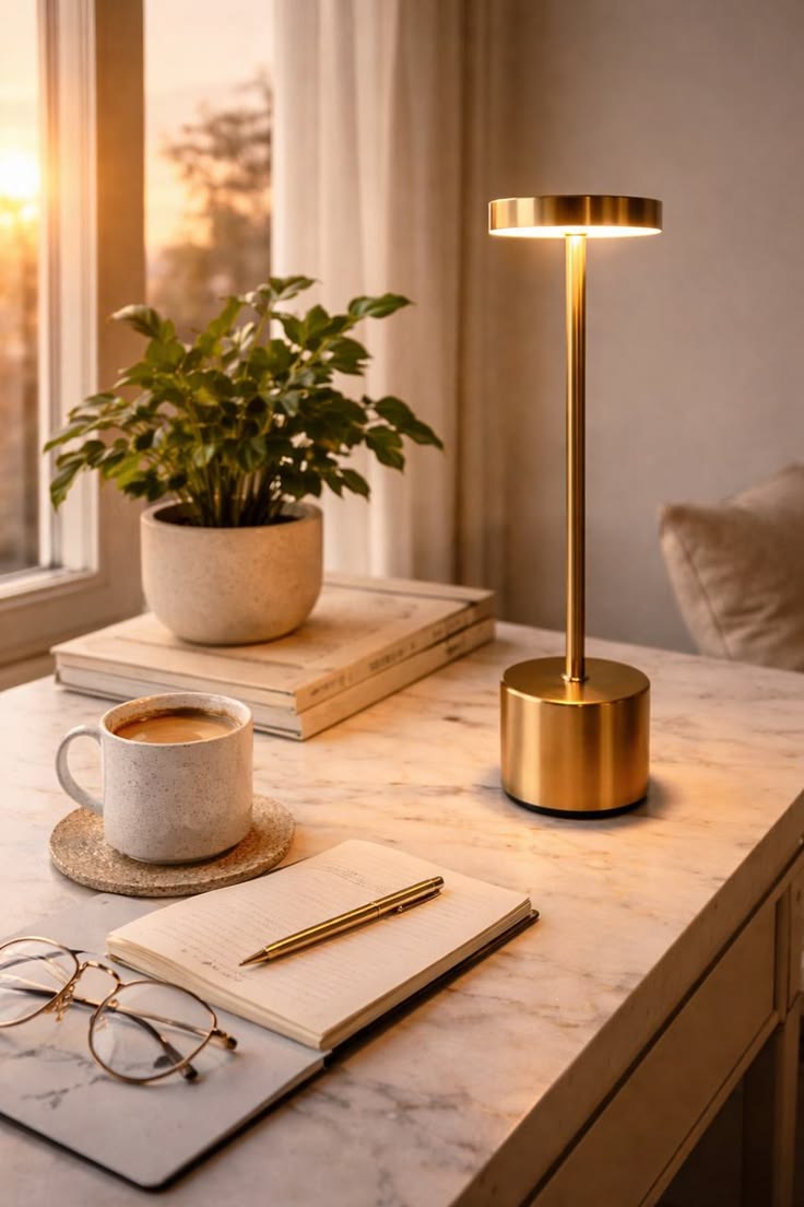 Luminária de Mesa LED com Sensor de Toque sem Fio