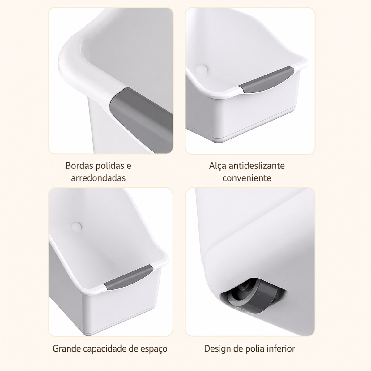 Organizador Multiuso para Pia e Armário com Rodinhas