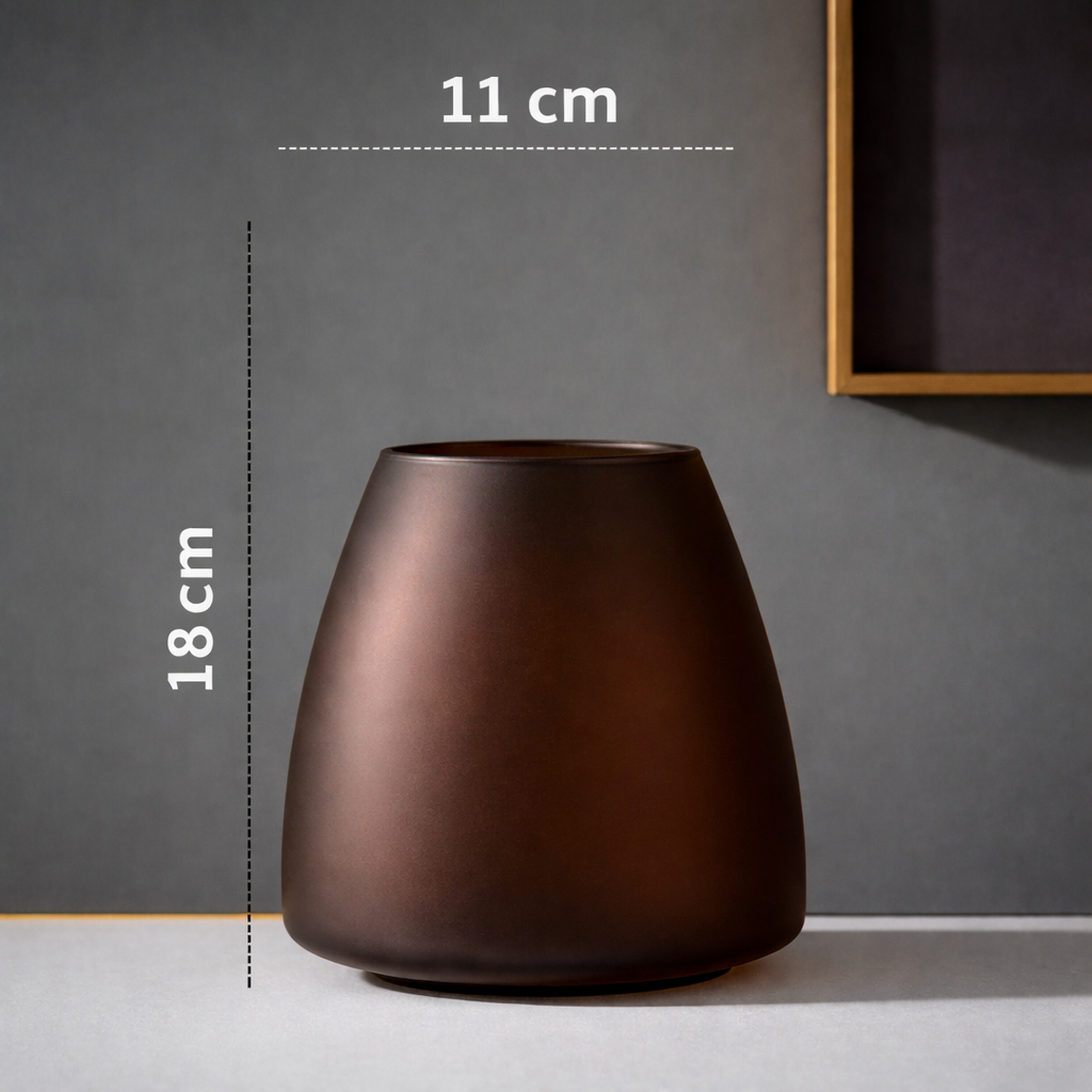 Vaso de Vidro Fosco Premium Estilo Nórdico – Decoração Sofisticada!