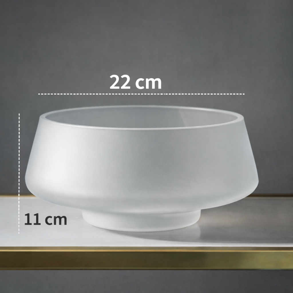 Vaso de Vidro Fosco Premium Estilo Nórdico – Decoração Sofisticada!