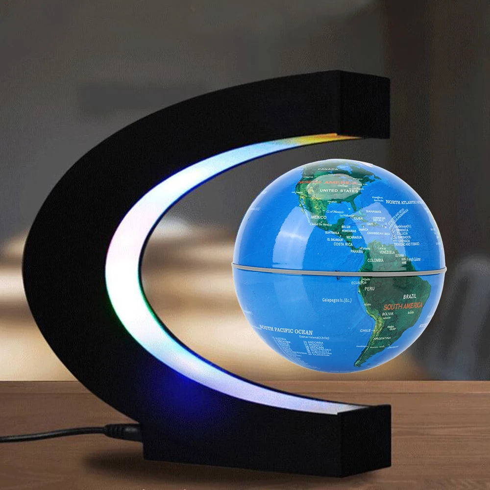 Globo Flutuante Magnético com LED – Iluminação Antigravidade