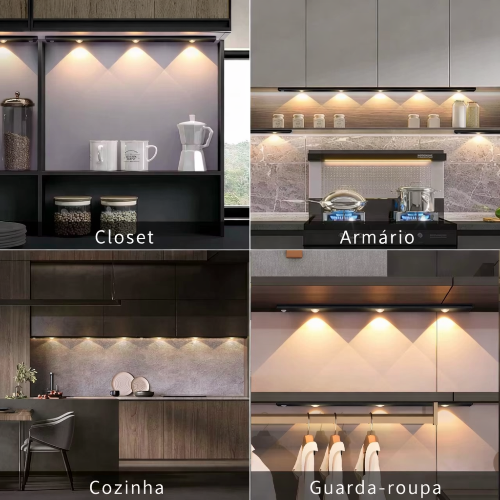 Luminária LED Inteligente com Sensor de Movimento – Sem Fio