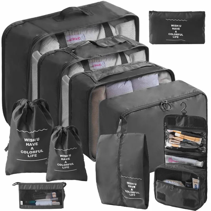 Kit Organizador - Bolsas para Mala de Viagem – (7 ou 10 Peças)