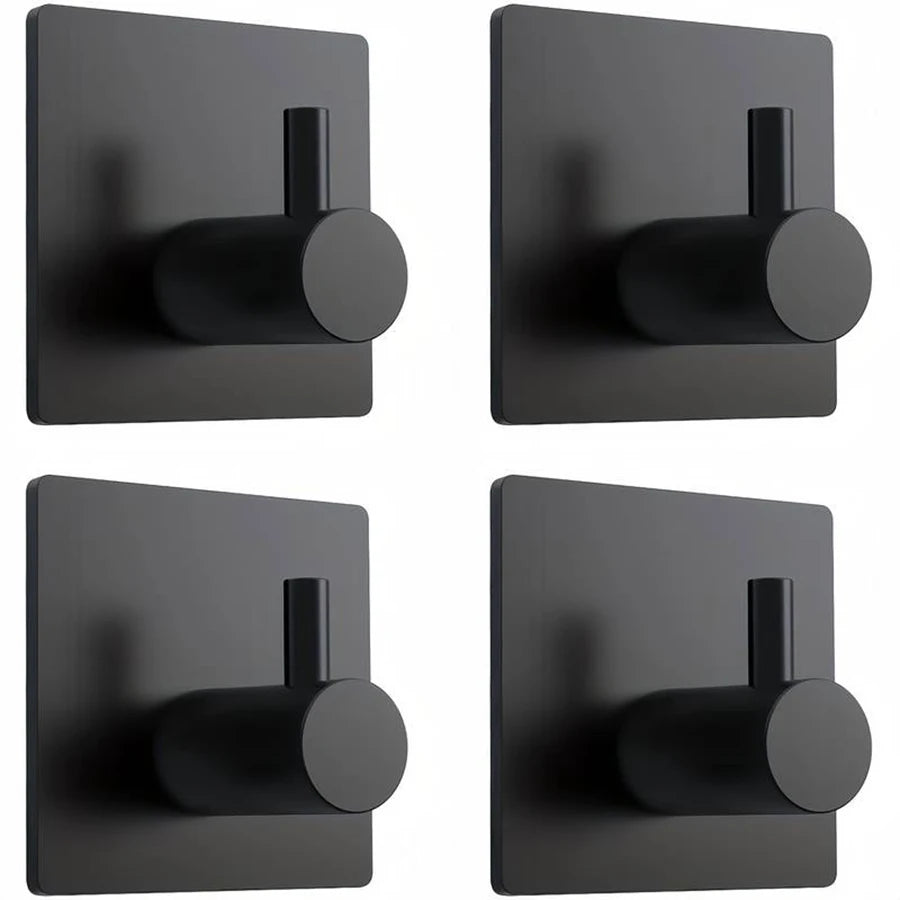 Gancho Adesivo Premium em Aço Inoxidável | Organizador Multifuncional para Banheiro, Cozinha e Quarto