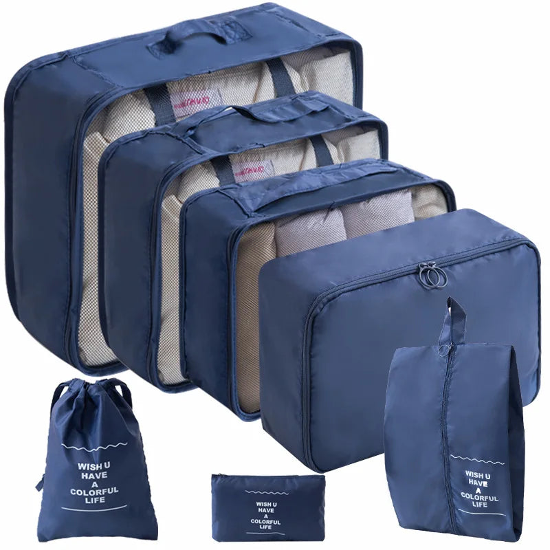 Kit Organizador - Bolsas para Mala de Viagem – (7 ou 10 Peças)