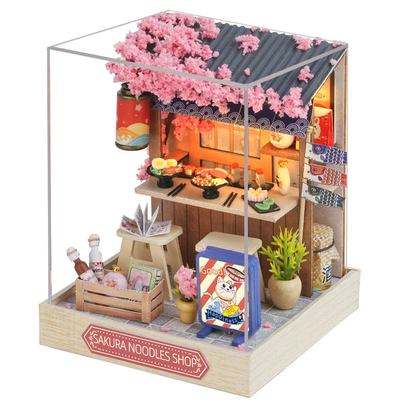 Casa de Bonecas Miniatura DIY – Decoração 3D com Móveis