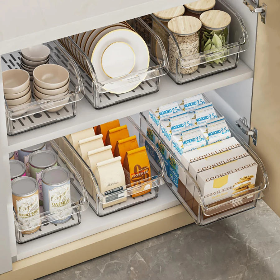 Organizador Transparente para Geladeira – Visualize, Organize e Otimize Seu Espaço