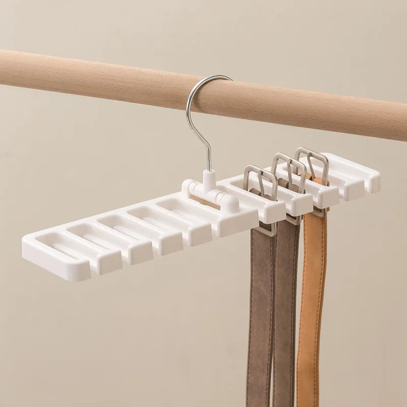 Cabide Organizador para Cintos e Gravatas –   1 a 12 Ganchos