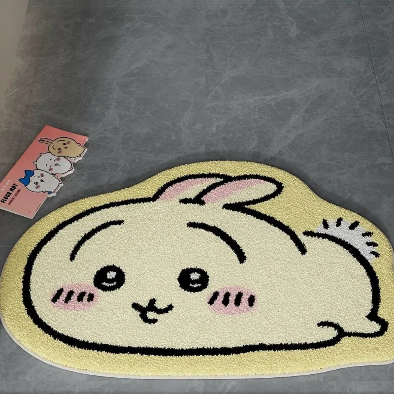Tapete Chiikawa Anime Antiderrapante de Pelúcias