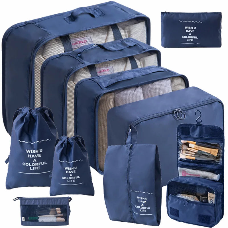 Kit Organizador - Bolsas para Mala de Viagem – (7 ou 10 Peças)