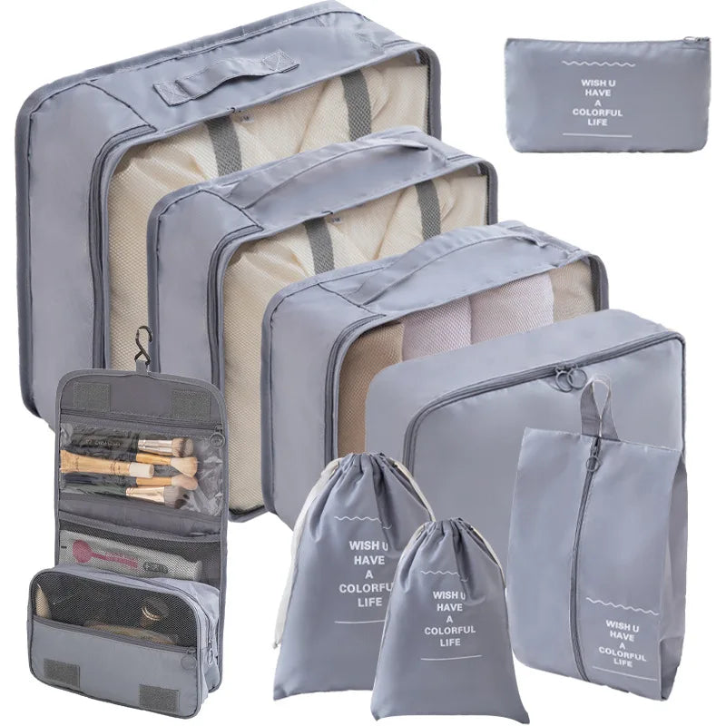 Kit Organizador - Bolsas para Mala de Viagem – (7 ou 10 Peças)