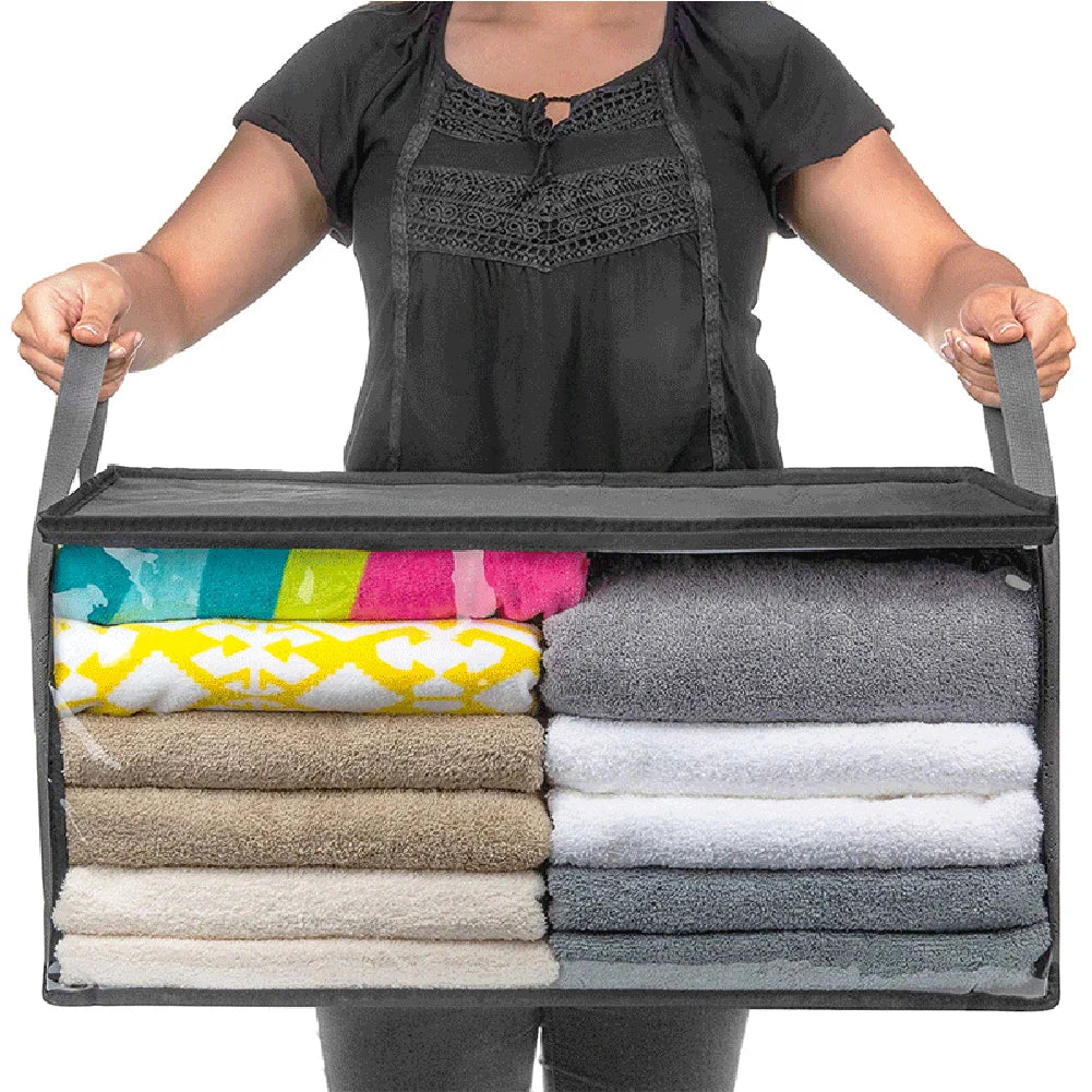 Saco Organizador Dobrável Premium para Roupas e Cobertores