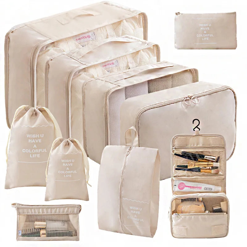 Kit Organizador - Bolsas para Mala de Viagem – (7 ou 10 Peças)