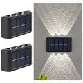 Luminária de parede externa solar LED à prova d'água com sensor crepuscular