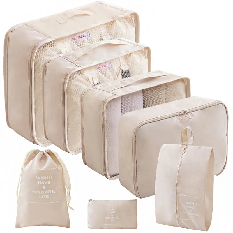 Kit Organizador - Bolsas para Mala de Viagem – (7 ou 10 Peças)