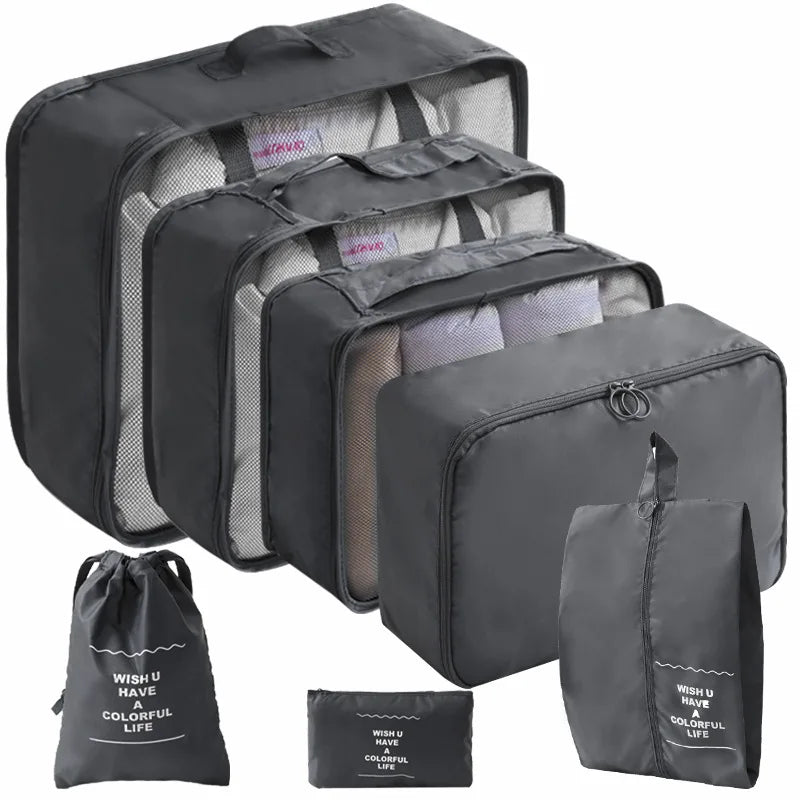 Kit Organizador - Bolsas para Mala de Viagem – (7 ou 10 Peças)