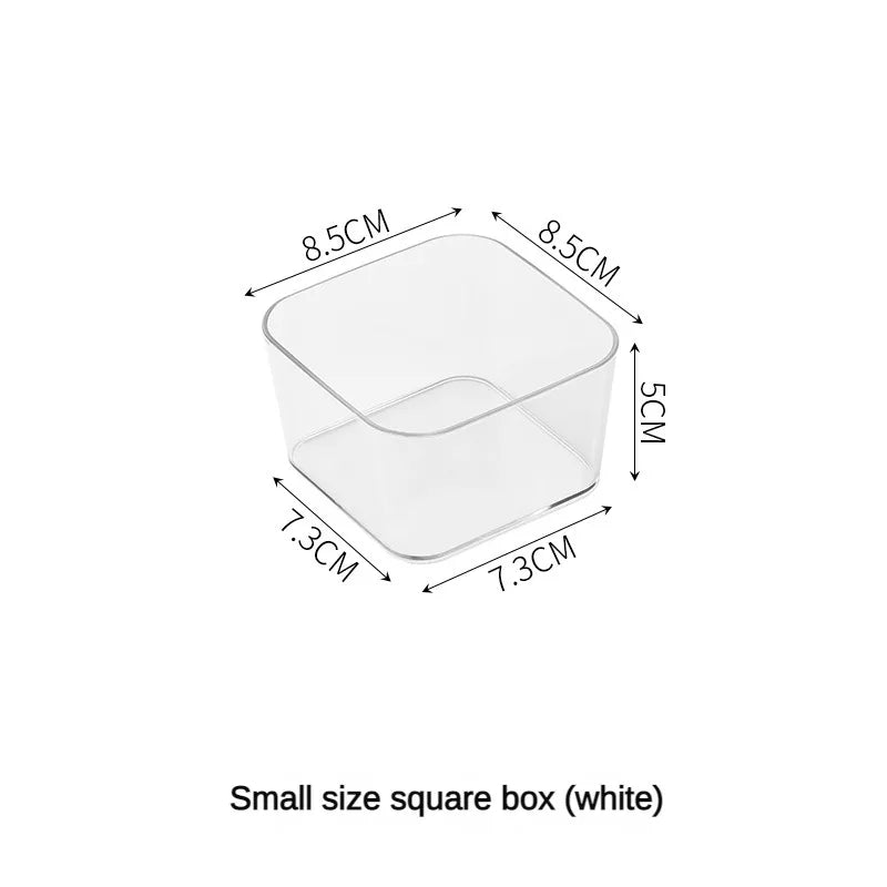 Kit 4 Organizadores de Gaveta Transparentes – Ideal para Maquiagem, Escritório e Banheiro