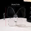 Vaso Acrílico Transparente com Borboleta Decorativa