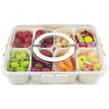 Bandeja Organizadora Portátil para Lanches, Frios, Petiscos, Frutas e Snacks com Tampa