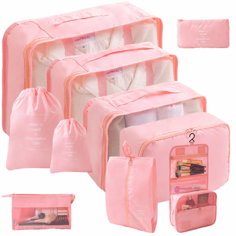 Kit Organizador - Bolsas para Mala de Viagem – (7 ou 10 Peças)