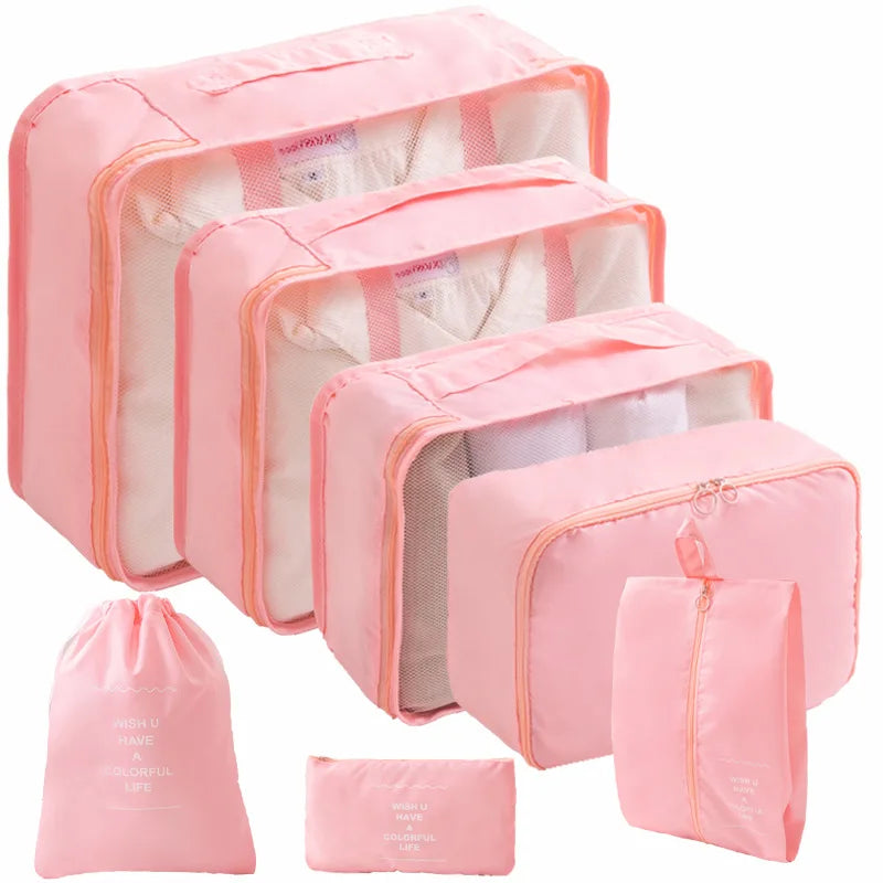 Kit Organizador - Bolsas para Mala de Viagem – (7 ou 10 Peças)