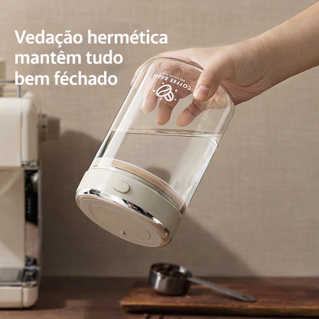 Pote Hermético a Vácuo com Controle de Data e Válvula de Liberação